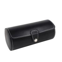 Watch Jewelry Box PU Leather with Velveteen durable & Korean style black Sold By PC