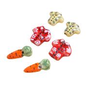 Udskrivning af porcelæn perler, du kan DIY & forskellige stilarter for valg, blandede farver, Solgt af PC