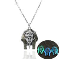 Luminated Necklace Zinc Alloy Egyptian Pharaoh antique silver color plated vintage & adjustable & for man nickel lead & cadmium free Length 60 cm Sold By PC