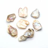 Ciondoli perle d'acqua dolci, perla d'acquadolce coltivata naturalmente, Irregolare, DIY & non forato, bianco, 15x20-30x45mm, Venduto da PC