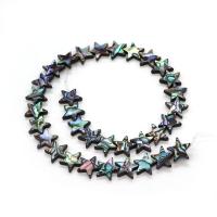 Perles coquillage d'ormeau, coquille d'ormeau, étoile, DIY & normes différentes pour le choix, multicolore, Vendu par Environ 38 cm brin