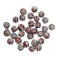 Udskrivning af porcelæn perler, Vandmelon, du kan DIY, flere farver til valg, 12mm, Hole:Ca. 3mm, 10pc'er/Bag, Solgt af Bag