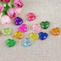 Transparent Acrylic Beads Heart DIY Sold By Lot