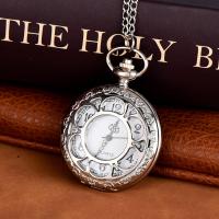 Pocket Watch Zinc Alloy with Plastic Chinese watch movement waterproofless & Unisex plated Approx 16.92 Inch Sold By Lot