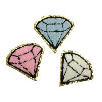 Sewing on Patch Polyester Diamond Shape DIY Sold By PC