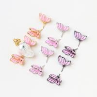 Brass Stick Pin Butterfly plated DIY & enamel nickel lead & cadmium free Sold By PC