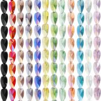 Herz Kristallperlen, Kristall, plattiert, DIY & verschiedene Größen vorhanden & facettierte, mehrere Farben vorhanden, verkauft per ca. 29 ZollInch Strang