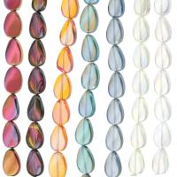 Kryształowe koraliki w kształcie łzy, Kryształ, Łezka, Powlekane, DIY & różnej wielkości do wyboru, Więcej kolorów do wyboru, 18x13x6mm, sprzedawane na około 29 cal Strand