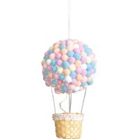 Hanging Ornaments Polyester and Cotton Hot Balloon handmade  & for woman mixed colors Sold By PC