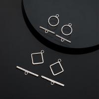 925 Sterling Silver Toggle Clasp silver color plated silver color Sold By Set