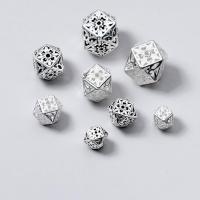 925 Sterling Sølv Mellemled Perler, forgyldt, forskellig størrelse for valg & hule, flere farver til valg, Solgt af PC