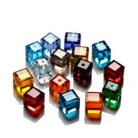 Kubinių kristalų karoliukai, Krištolas, Aikštė, Pasidaryk pats & skirtingo dydžio pasirinkimo, daugiau spalvų pasirinkimas, Pardavė PC