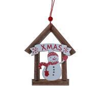 Wood Christmas Tree Decoration House brushwork & Christmas jewelry Sold By PC