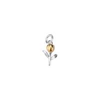 925 Sterling Silver Pendant Tulip plated original color Sold By PC