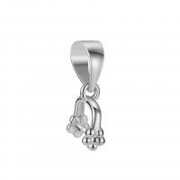 925 Sterling Silver Pinch Bail plated Sold By PC