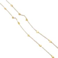 Brass Ball Chain with Plastic Pearl 18K gold plated DIY 5mm Sold By Lot