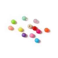 Opaque Acrylic Beads, DIY, more colors for choice, 6mm, 100PCs/Bag, Sold By Bag