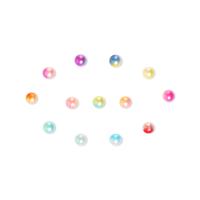 ABS plastové korálky, ABS plast pearl, DIY, více barev na výběr, 6mm, 100PC/Bag, Prodáno By Bag