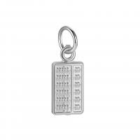 925 Sterling Silver Pendant Abacus plated Sold By PC
