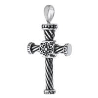 Stainless Steel Cross Pendants 316 Stainless Steel DIY original color Approx 6mm Sold By PC