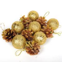 Wood Christmas Tree Decoration with Sequins & PE Foam Christmas jewelry 40mm Sold By Bag