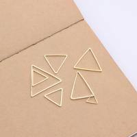 metal Anilla, Triángulo, chapado en color dorado, Bricolaje & diverso tamaño para la opción, 20PCs/Grupo, Vendido por Grupo
