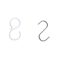 Plastic S-shape Hook with 304 Stainless Steel Approx Sold By Bag