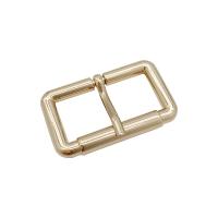 Zinc Alloy Pin Buckle Rectangle gold color plated DIY & hollow nickel lead & cadmium free Sold By PC