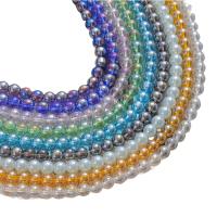 Round Crystal Beads plated random style & DIY mixed colors 8mm Approx Sold By Strand