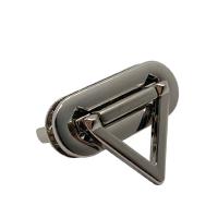 Zinc Alloy Bag Lock Triangle platinum color plated DIY nickel lead & cadmium free Sold By PC