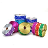 Christmas Ribbons Chiffon hot stamping DIY & Christmas jewelry 5mm Sold By Spool