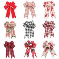 Cloth ribbon  bow Bowknot printing DIY & Christmas jewelry Sold By PC