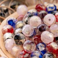 Goldfolie Lampwork Perlen, handgemacht, DIY & verschiedene Größen vorhanden, keine, 54PCs/Tasche, verkauft von Tasche