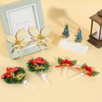 Plástico Decoración de pastel de fiesta, Diseño de Navidad & diferentes estilos para la opción, Vendido por UD