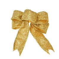 Cloth ribbon  bow with Sequins Bowknot handmade DIY & Christmas jewelry Sold By PC