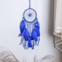 Fashion Dream Catcher Feather with Iron hanging blue 410mm Sold By PC