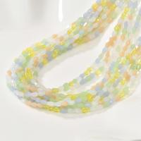 Teardrop Krystal perler, forgyldt, du kan DIY & facetteret, flere farver til valg, 3x4mm, Solgt Per Ca. 15.75 inch Strand