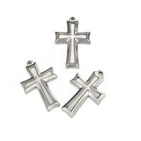 Stainless Steel Cross Pendants 304 Stainless Steel Vacuum Ion Plating Unisex Sold By PC