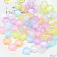 Miracle Acrylic Beads Flower DIY mixed colors 16mm Approx Sold By Bag