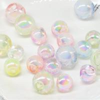 Miracle akryl perler, Runde, du kan DIY & forskellig størrelse for valg, blandede farver, Ca. 100pc'er/Bag, Solgt af Bag