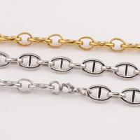 Stainless Steel Chain Necklace 304 Stainless Steel Vacuum Ion Plating Unisex Sold By PC