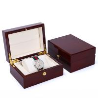 Caja de Joyería para Reloj, madera, Sostenible, roja alheña, 110x97x68mm, Vendido por UD