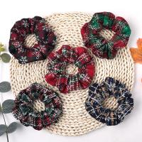Hair Scrunchies Cloth Christmas Design & for woman 110mm Sold By PC