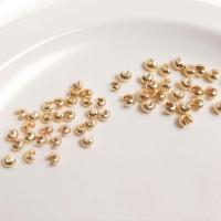 Brass Positioning Bead real gold plated & DIY golden nickel lead & cadmium free Sold By Bag