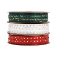 Christmas Ribbons Polyester Christmas Design & DIY 5mm Sold By Spool
