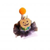 Felt Children Hair Accessories with Zinc Alloy Hat Halloween Design mixed colors Sold By PC