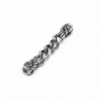 Stainless Steel Bracelet Finding 316 Stainless Steel Feather polished DIY & blacken original color Length 59 mm Sold By PC