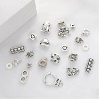 Zinc Alloy Bail Beads antique silver color plated DIY Sold By Bag