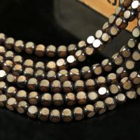 Bodhi Wurzel Perle, Quadrat, DIY, 10x10mm, verkauft per ca. 38 cm Strang