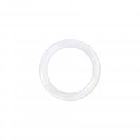 Shell Vinger Ringen, Freshwater Shell, Donut, Gesneden, uniseks, wit, 2.50mm, Binnendiameter:Ca 17mm, Verkocht door PC